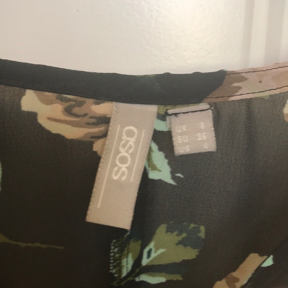 ASOS Floral Peplum Top - Picture 3 of 4